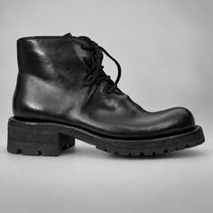 PASCH 262320B Black shell cordovan boots, 01-pasch-262320b-side