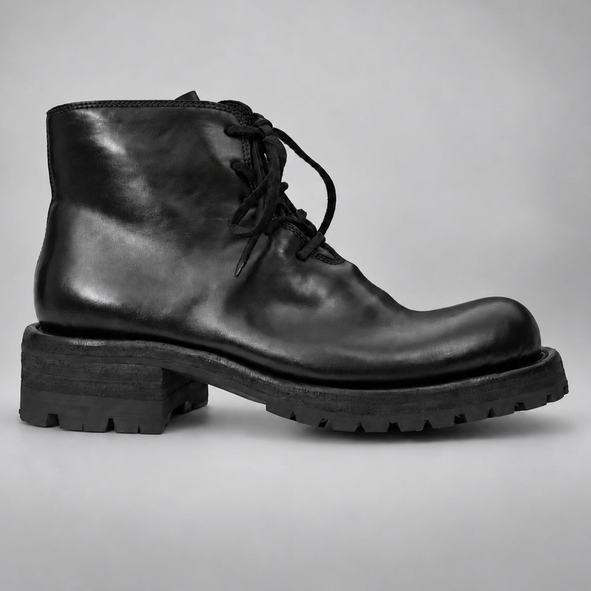 PASCH 262320B Black shell cordovan boots, 01-pasch-262320b-side