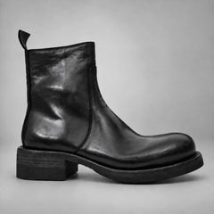 PASCH 262321B Black shell cordovan boots, 01-pasch-262321b-side