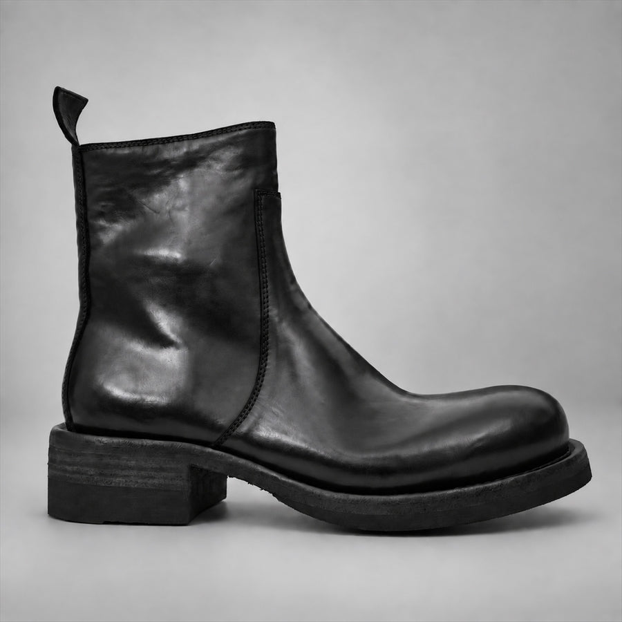 PASCH 262321B Black shell cordovan boots, 01-pasch-262321b-side