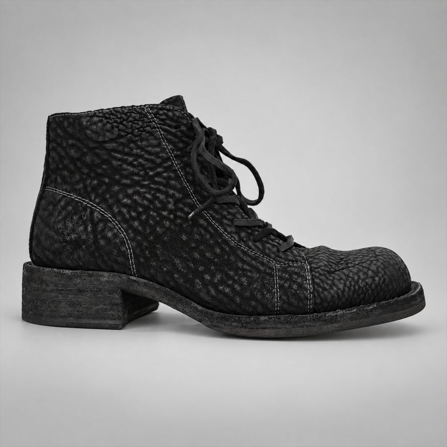 PASCH 262322B Black shell cordovan boots, 01-pasch-262322b-side
