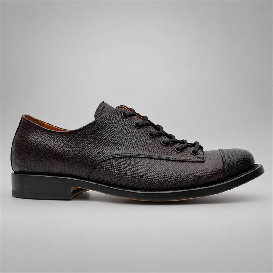 PASCH 267111A Dark Brown shell cordovan footwear, side view