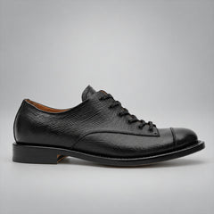 PASCH 267111B Black shell cordovan footwear, side view