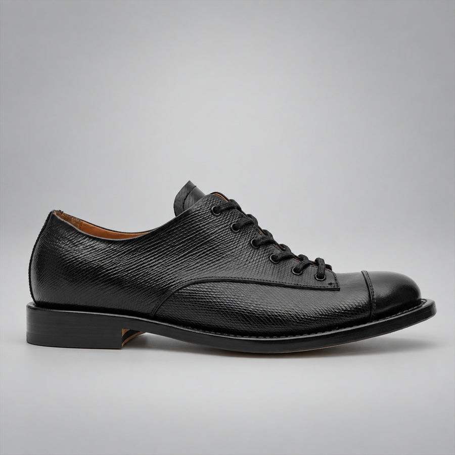 PASCH 267111B Black shell cordovan footwear, side view