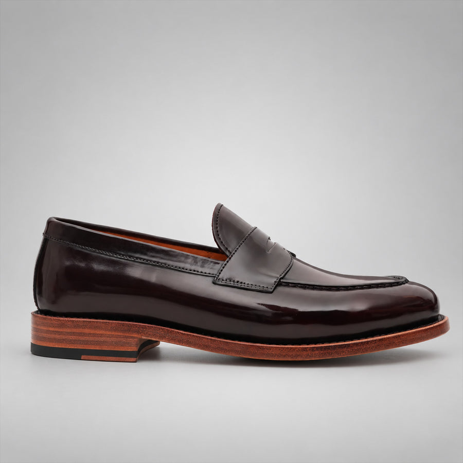 PASCH 267113A Dark Brown shell cordovan footwear, side view