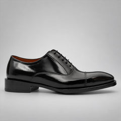 PASCH 267115B Black shell cordovan footwear, side view