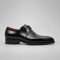 PASCH 267116B Black shell cordovan footwear, side view