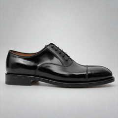 PASCH 267122B Black shell cordovan footwear, side view