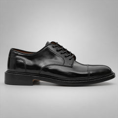 PASCH 267123B Black shell cordovan footwear, side view