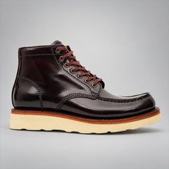 PASCH 267129A Dark Brown shell cordovan footwear, side view