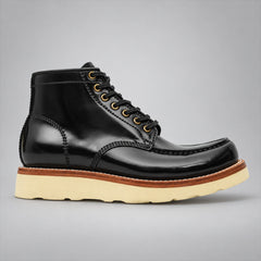 PASCH 267129B Black shell cordovan footwear, side view