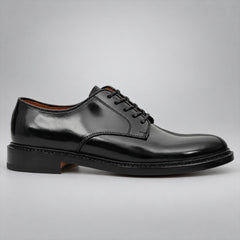 PASCH 267130B Black shell cordovan footwear, side view