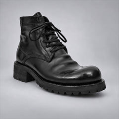 PASCH 262319B Black shell cordovan boots, 02-pasch-262319b-angle