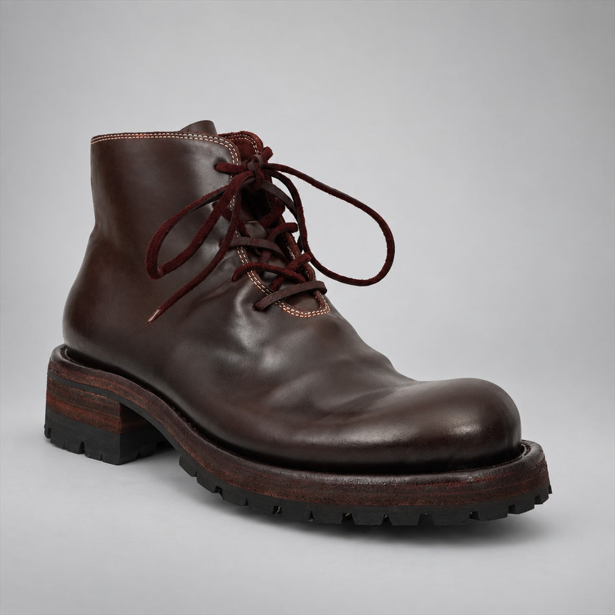 PASCH 262320A Coffee shell cordovan boots, 02-pasch-262320a-angle