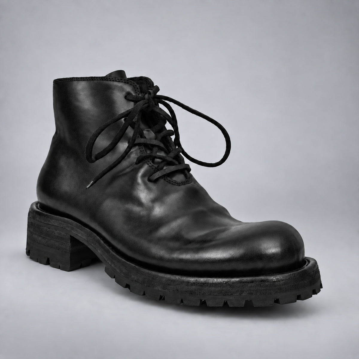 PASCH 262320B Black shell cordovan boots, 02-pasch-262320b-angle