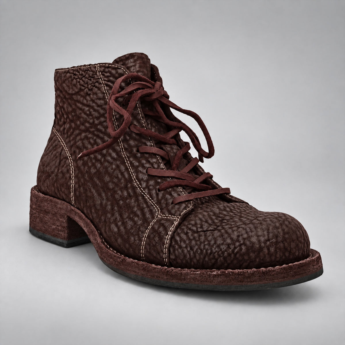 PASCH 262322A Coffee shell cordovan boots, 02-pasch-262322a-angle