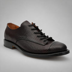 PASCH 267111A Dark Brown shell cordovan footwear, angle view