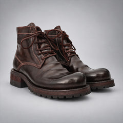 PASCH 262319A Coffee shell cordovan boots, 03-pasch-262319a-pair