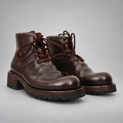 PASCH 262320A Coffee shell cordovan boots, 03-pasch-262320a-pair