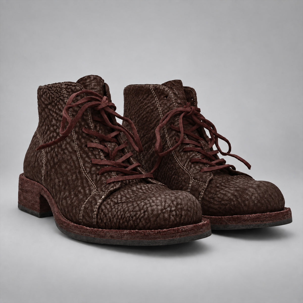 PASCH 262322A Coffee shell cordovan boots, 03-pasch-262322a-pair
