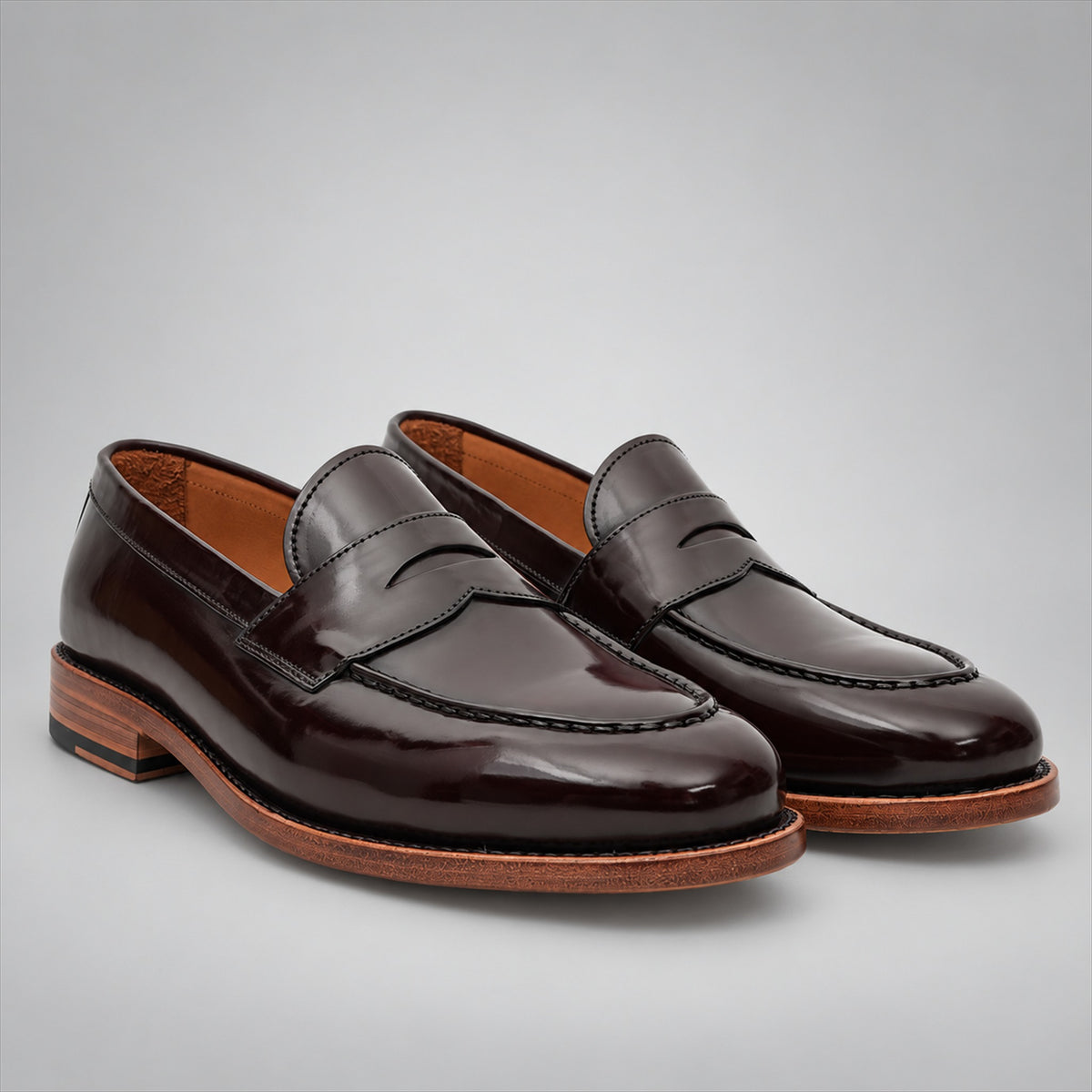 PASCH 267113A Dark Brown shell cordovan footwear, pair view