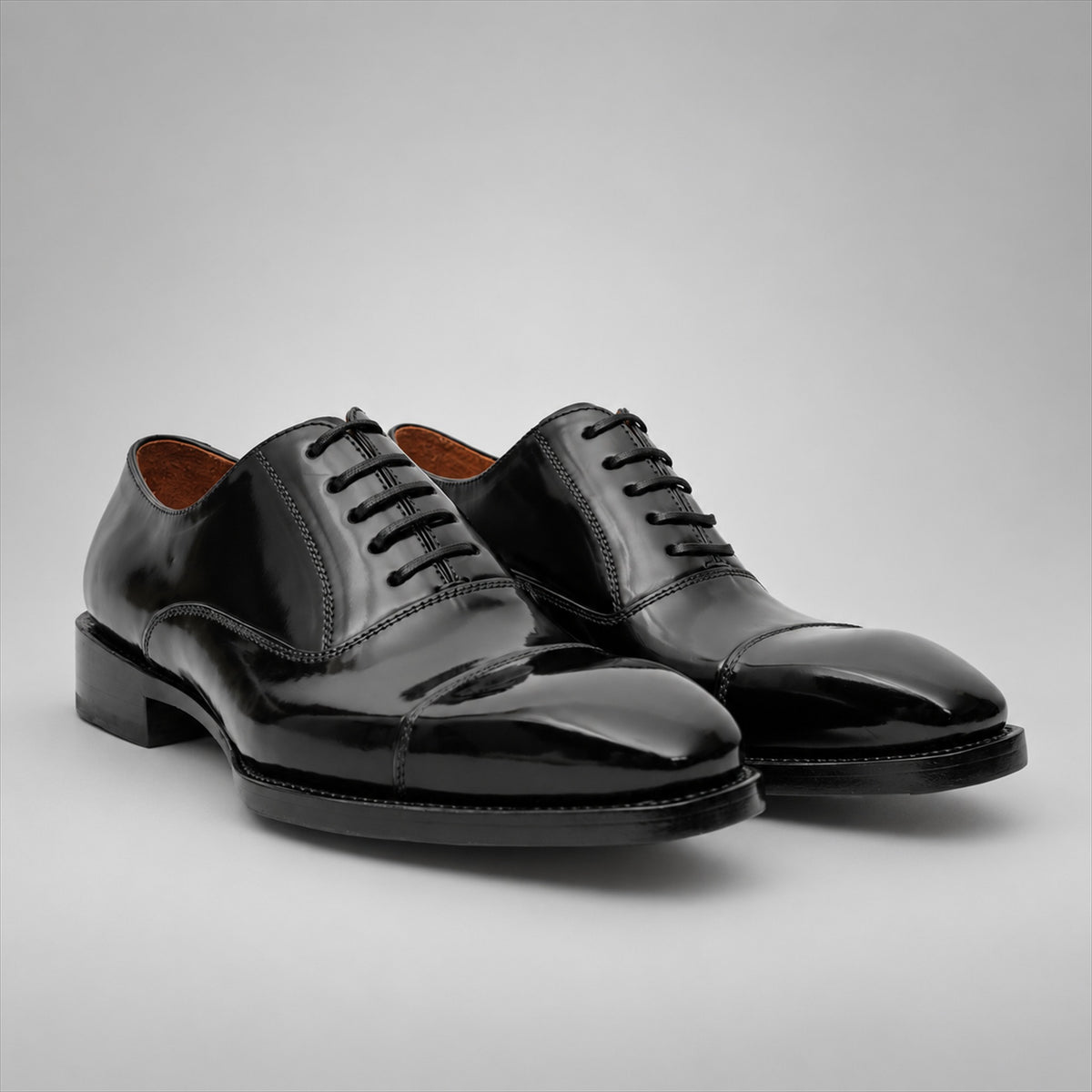 PASCH 267115B Black shell cordovan footwear, pair view