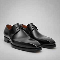 PASCH 267116B Black shell cordovan footwear, pair view