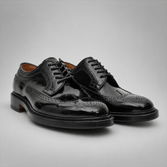 PASCH 267117B Black shell cordovan footwear, pair view