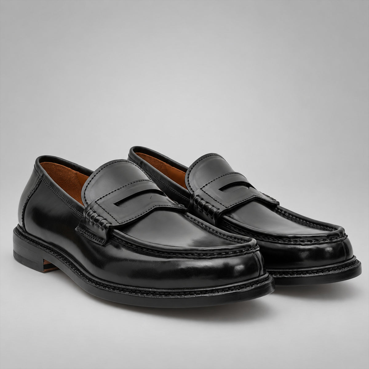 PASCH 267120B Black shell cordovan footwear, pair view