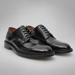 PASCH 267123B Black shell cordovan footwear, pair view
