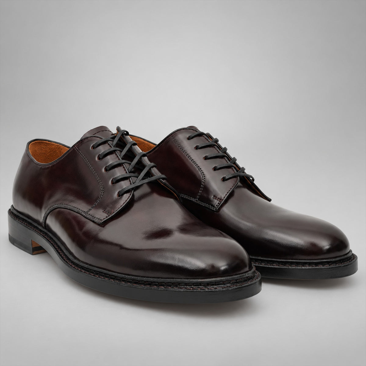 PASCH 267130A Dark Brown shell cordovan footwear, pair view