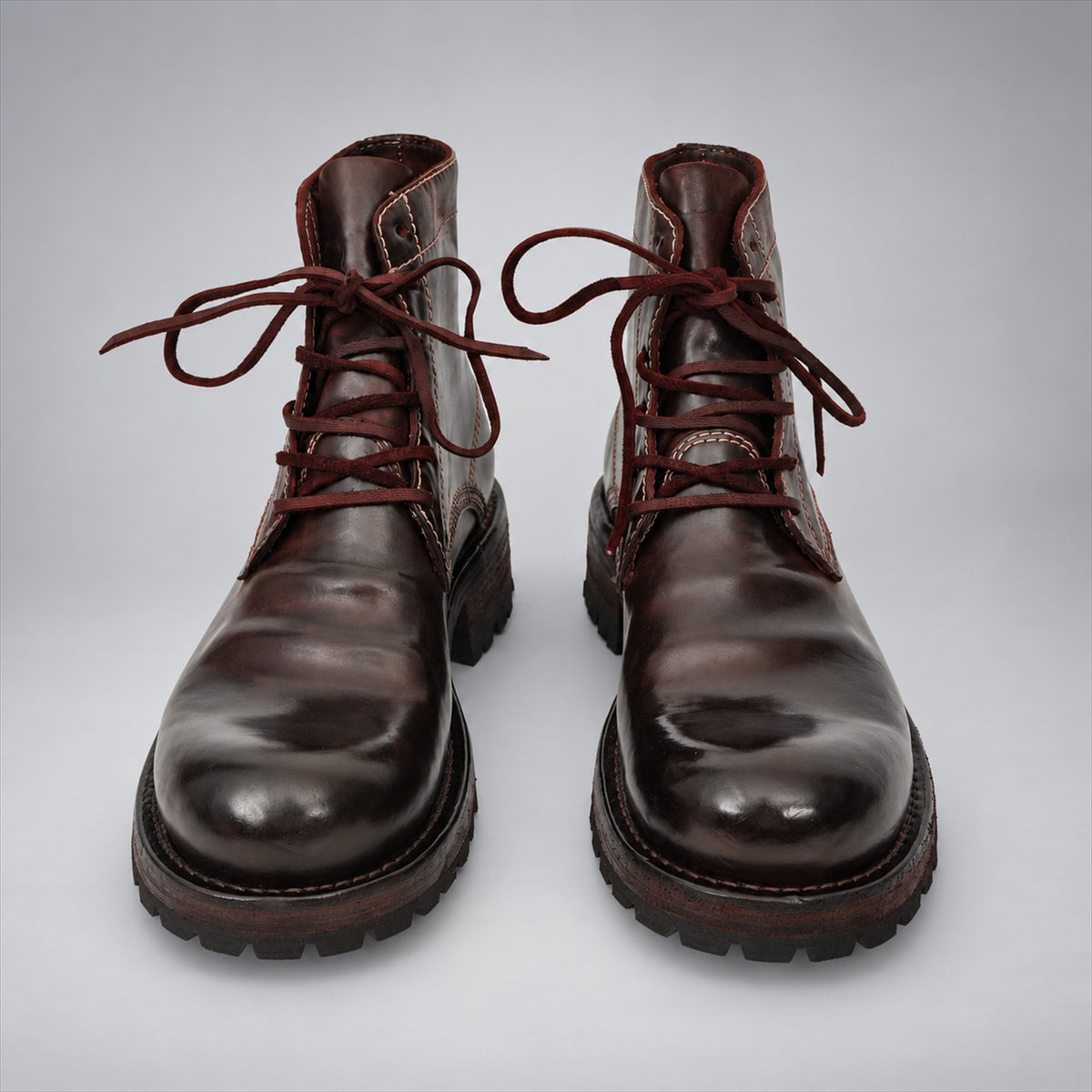 PASCH 262319A Coffee shell cordovan boots, 04-pasch-262319a-front
