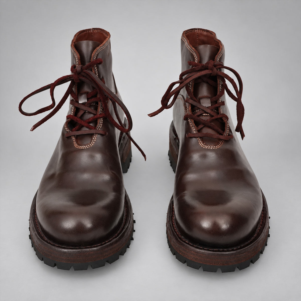 PASCH 262320A Coffee shell cordovan boots, 04-pasch-262320a-front