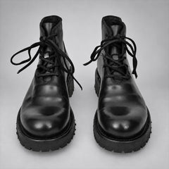 PASCH 262320B Black shell cordovan boots, 04-pasch-262320b-front