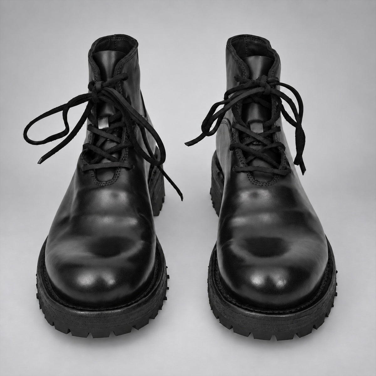 PASCH 262320B Black shell cordovan boots, 04-pasch-262320b-front