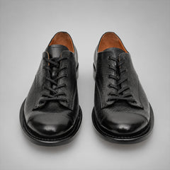 PASCH 267111B Black shell cordovan footwear, front view