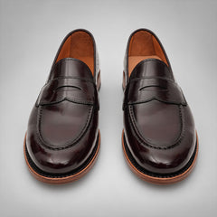 PASCH 267113A Dark Brown shell cordovan footwear, front view
