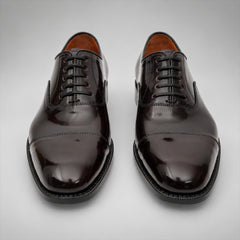 PASCH 267114A Dark Brown shell cordovan footwear, front view