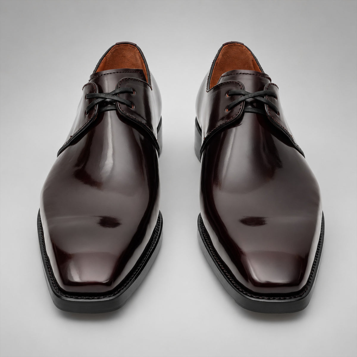 PASCH 267116A Dark Brown shell cordovan footwear, front view