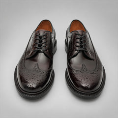 PASCH 267117A Dark Brown shell cordovan footwear, front view