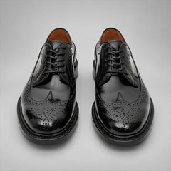 PASCH 267117B Black shell cordovan footwear, front view