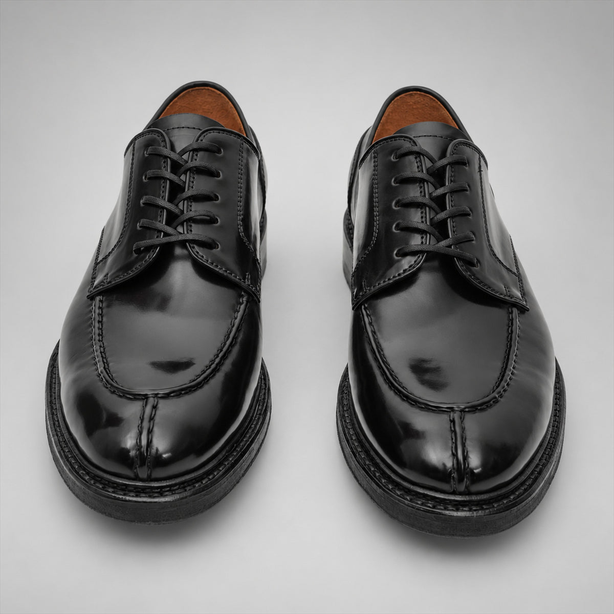 PASCH 267121B Black shell cordovan footwear, front view