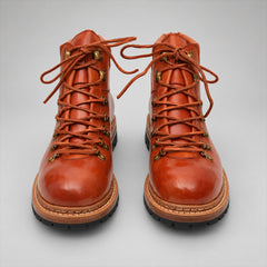 PASCH 267125A Brown shell cordovan footwear, front view