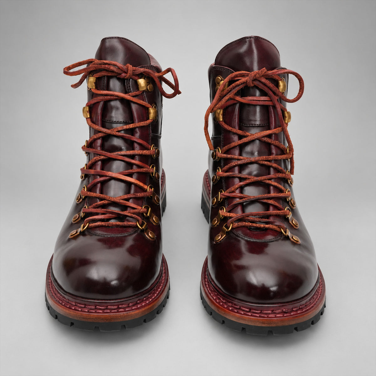 PASCH 267125C Wine Red shell cordovan footwear, front view