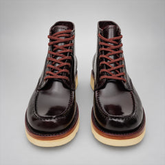 PASCH 267129A Dark Brown shell cordovan footwear, front view