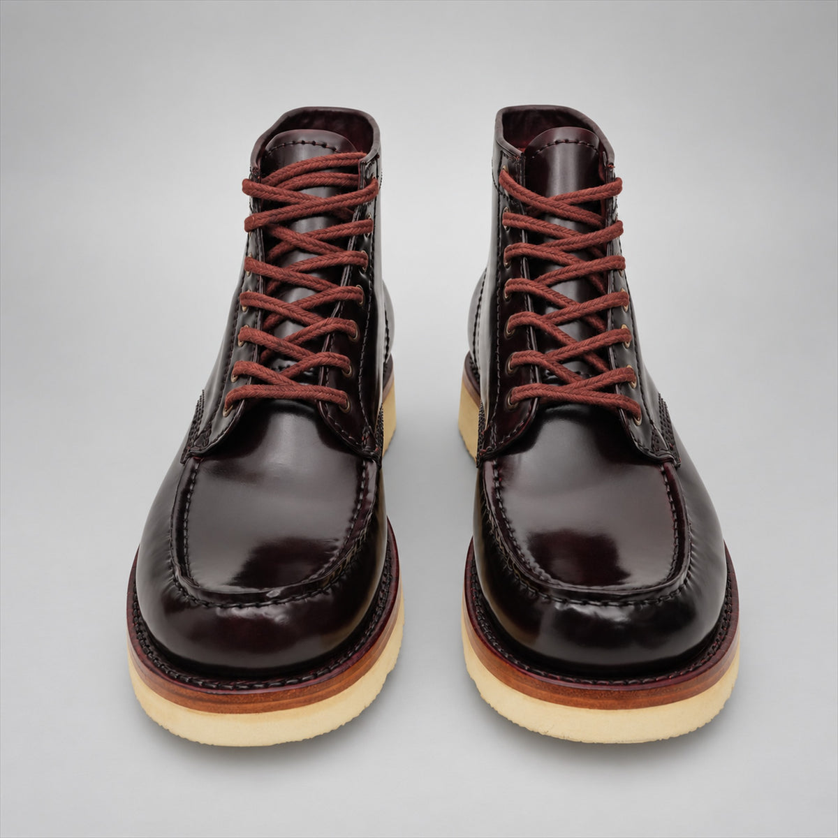 PASCH 267129A Dark Brown shell cordovan footwear, front view