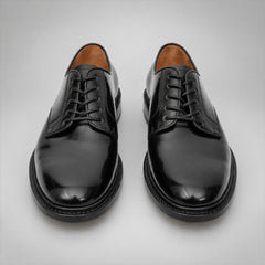 PASCH 267130B Black shell cordovan footwear, front view