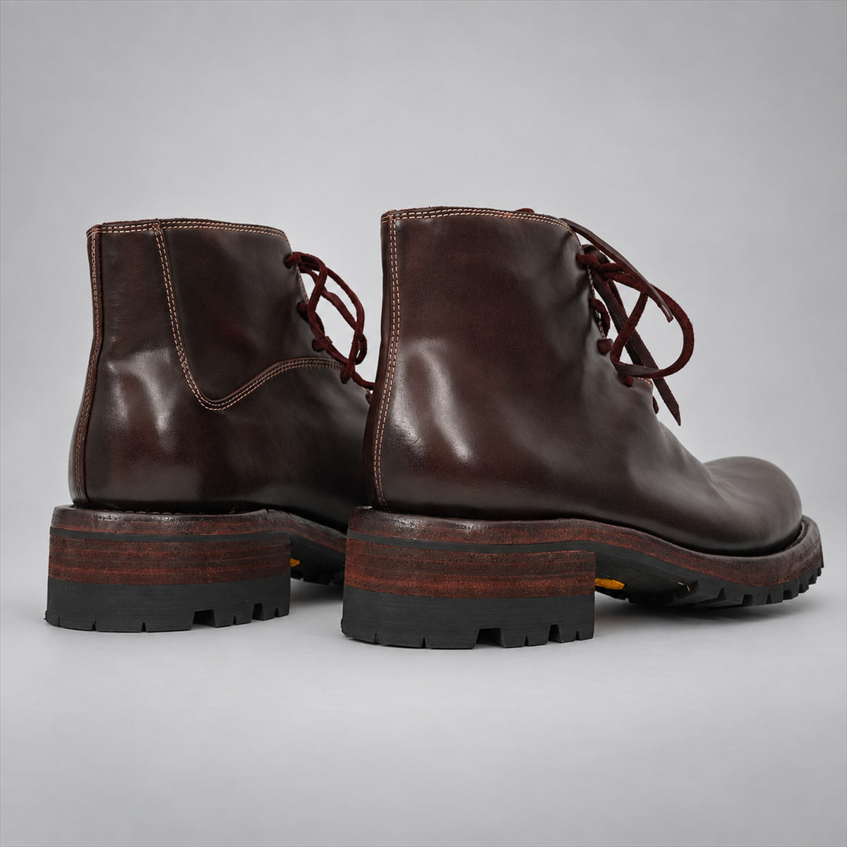 PASCH 262320A Coffee shell cordovan boots, 05-pasch-262320a-back