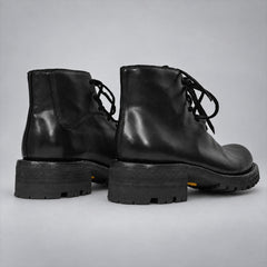 PASCH 262320B Black shell cordovan boots, 05-pasch-262320b-back