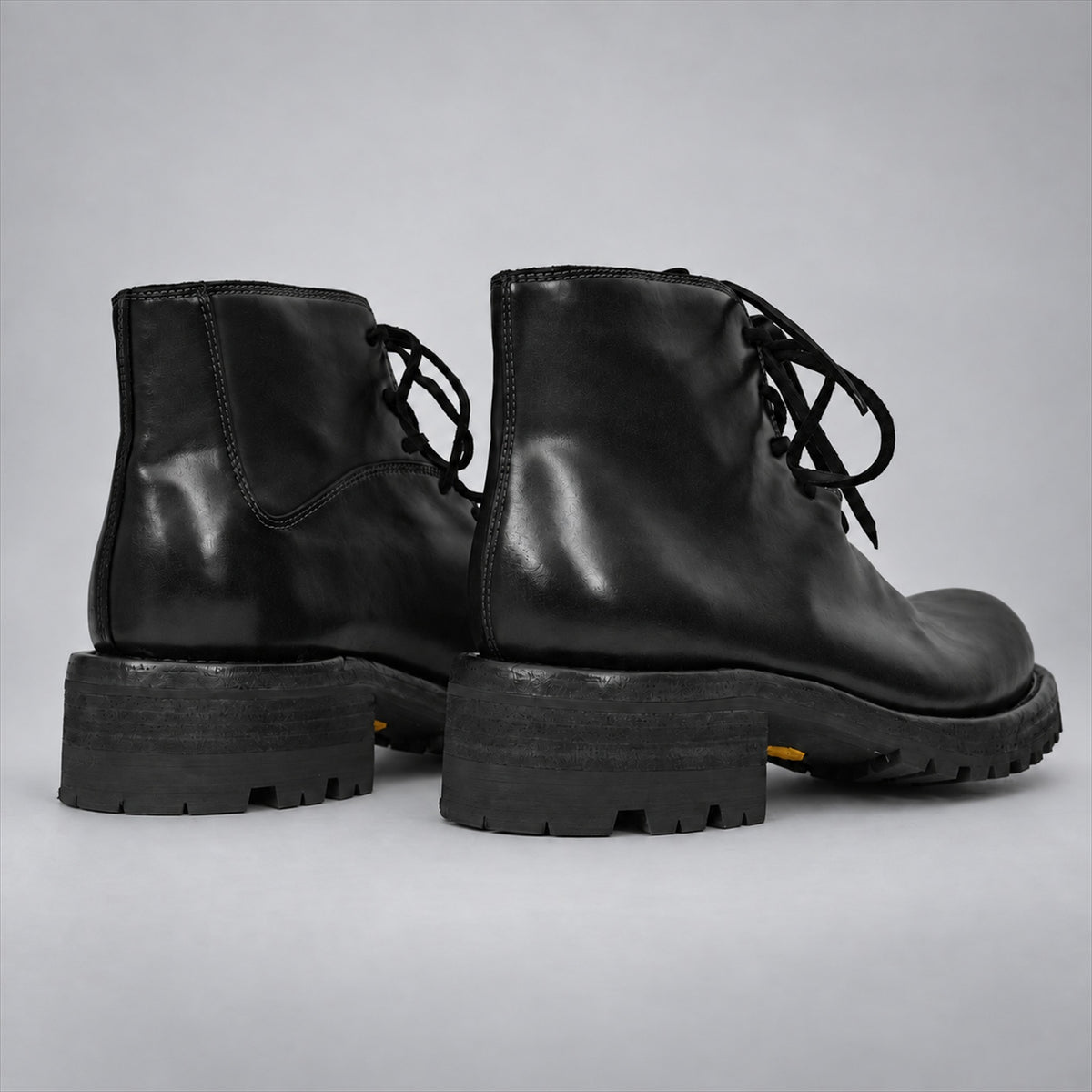 PASCH 262320B Black shell cordovan boots, 05-pasch-262320b-back